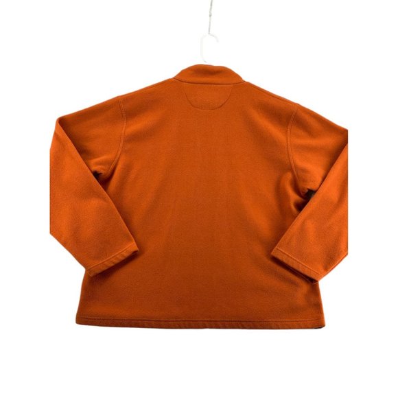DUCK HEAD Shirt Men's Long Sleeve 1/4 Zip Sweatshirt Orange Size Extra Large - Picture 5 of 12